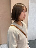 オン キャナルシティ博多前店(on) 【晴音】切りっぱなしボブ/オリーブベージュ/20代