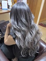 ブレイズヘアー(BLAZEhair)&nbsp;【これでも脱白髪染め】ホワイトバレイヤージュ×ブリーチ２回