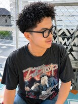 ユイマァルスロウ 倉敷(YUIMARLSLOW)&nbsp;倉敷メンズサロン20代30代40代刈り上げショートツイストパーマ