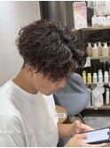 縦落ちツイストスパイラルパーマ