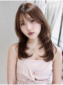 小顔見えレイヤースタイル/表参道