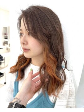 鏡と星 高田馬場 inner color orange/インナーカラー