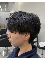 ビカム 名駅EAST(become) 緩め縦落ちパーマ×ショートネープマッシュ/無造作/名古屋