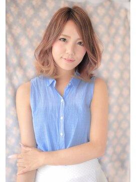 ラ ブレス あべのキューズ(LaBless) ☆ハイトーングラデーション大人可愛いバルーンミディ☆