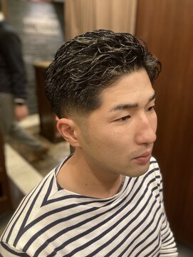 ヒロギンザ 上野店(HIRO GINZA) ナチュラルパーマ×フェード