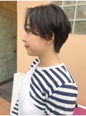 カジュアルショート_クールショート　ピンクグレージュ　ボブ