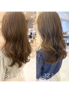 チョビー 銀座(chobii) 道村/くびれミディ/グレージュ/ハイライト/イルミナカラー