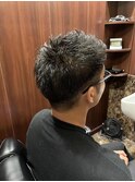 ツーブロックショート