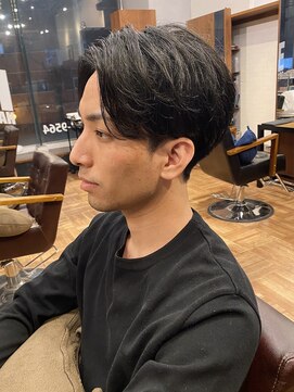 アイリーヘアデザイン(IRIE HAIR DESIGN) 【IRIE HAIR赤坂】ソフトツーブロック×センターパート×束感