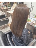 髪質改善カラー×アッシュベージュ×艶髪