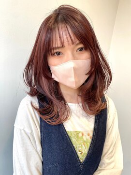 ムク 横浜店(muku) ダブルカラーピンクベージュベージュカラーケアブリーチレイヤー