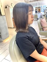 テトラ バイ ネオリーブ 横浜西口店(tetra by neolive)&nbsp;切りっぱなしボブ×暗髪透明感カラー