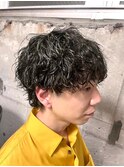 ツイストスパイラルパーママッシュメンズパーマ波巻きパーマ