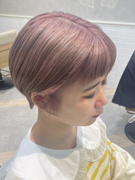 ザザ シンジュク(ZA/ZA shinjuku) ピンクベージュショートヘア