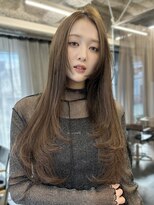 アイシー 表参道(ICY) 憧れ韓国ヘア/前髪なしワンカール顔まわりカットレイヤーカット