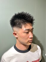 スタンドバーバー 柏(STAND BARBER)&nbsp;ダークアッシュ/アッシュブラック/カルマパーマ/ベリーショート