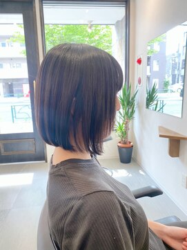 コニー アンド リリー(conne&riri) 【お客様スタイル】おさまりやすいボブスタイル×顔周りレイヤー