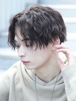 メンズカット/ラウンドマッシュ/波巻きパーマ/名古屋駅/栄駅