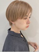 40代50代　マッシュショート　ハンサムショート　耳掛けショート