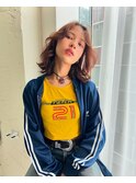 スポーティーさとカジュアルさをmixさせた90'sレイヤースタイル