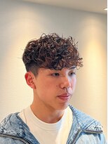 グルーマーズトウキョウ 渋谷店(GROOMER/S TOKYO)&nbsp;ブラウン スペインカール　メンズパーマ　ラルフカール