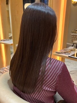 グリッター 仙台中央店(GRITTERs) 上品グレージュ ダメージレス 髪質改善 サラツヤ ロングヘア