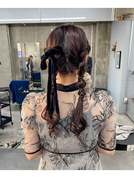 ノード(NODO) ツインポニーのリボンアレンジ