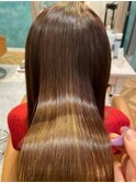 縮毛矯正×ベージュ