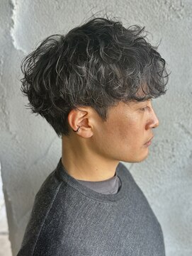 ニアウ 高崎店(Niau) メンズマッシュシャドウパーマ群馬高崎眉毛韓国