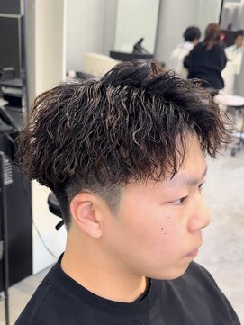 エデアンホンテン メンズサロン(EDEAN 本店 （旧：EDEAN 上通）) 熊本 ツイストスパイラル パーマ アップバング MEN'S HAIR
