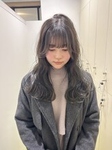 ギグス 栄店(gigs) 韓国風 レイヤーカット オリーブグレージュ 似合わせカット