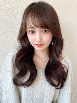 ラルユー 金山(LallYou) シャギーレイヤー韓国ワンホンヘアシースルーぱっつん前髪