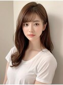 20代30代◎透明感アッシュベージュ×レイヤーカット小顔ヘア