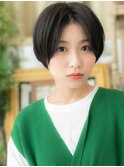 センターパート小顔ミニボブショートマッシュh4川口20代30代40代