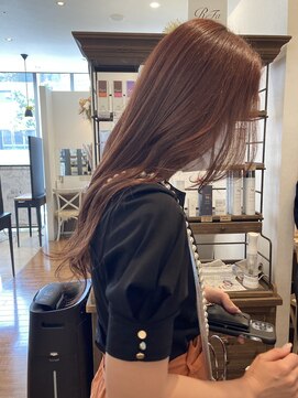 フェイバリットビューティシャルム(Favorite Beauty Charme) ブリーチなしピンクベージュカラー×艶髪カラー×上大岡駅近く