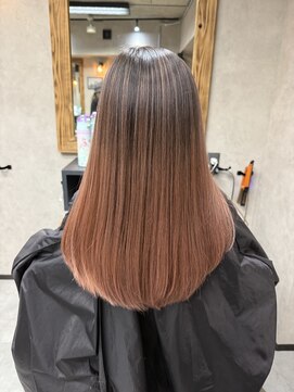 サニー 渋谷(SUNNY) バレイヤージュ、ハイライト、レイヤーロング、グレーベージュ