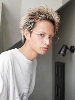 カライング(ing)&nbsp;スーツ短髪ツーブロック束感モテる黒髪シークレットパーマ流行