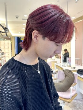 ニューヨーク ニューヨーク 河原町オーパ店(NYNY) ＊メンズカットメンズウルフダブルカラーワインレッド