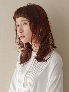 黒髪/クラゲヘアー/オリーブグレー/小顔/ココアベージュ