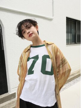 ウォーター 表参道(WATER) ハンサムショート/センターパート/こなれヘア