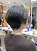 コンパクトショートショートボブ黒髪ショートハンサムショート◆
