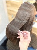 シナモンベージュ×ULTOWA 髪質改善〇平塚
