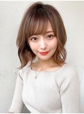 明るめベージュで柔らか◎外ハネハッシュボブ【浦和】