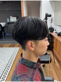 MEN’S/サーフカール/刈り上げセンターパート/表参道駅/青山 