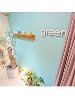 ヘッドスパサロングリーン(green)&nbsp;店内にはgreenがたくさん