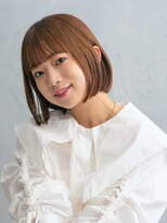 アース 焼津店(HAIR&MAKE EARTH) ボブ×オレンジ