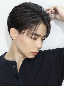 アズ ワン(AS ONE) シースルーマッシュ韓国メンズヘアコンマバングフェザーパーマ