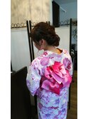 浴衣の着付け
