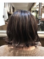 ペイズリーパーク(Paisley Park)&nbsp;#15　バレイヤージュハイライト×切りっぱなしボブ