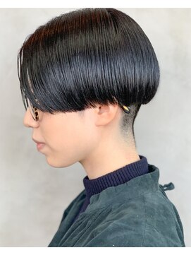 テトヘアー(teto hair) short［マッシュショート・刈り上げ・前下がり・黒髪・ツヤ］